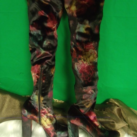 Madden Girl Knee High Velvet Boot - Picture 2 of 7